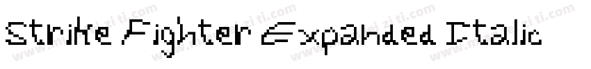 Strike Fighter Expanded Italic字体转换